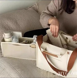 Coreano INS Mommy Bag borse per pannolini per pannolini passeggino borsa a tracolla per maternità borse di grande capacità per mamma Organizer articoli per bambini