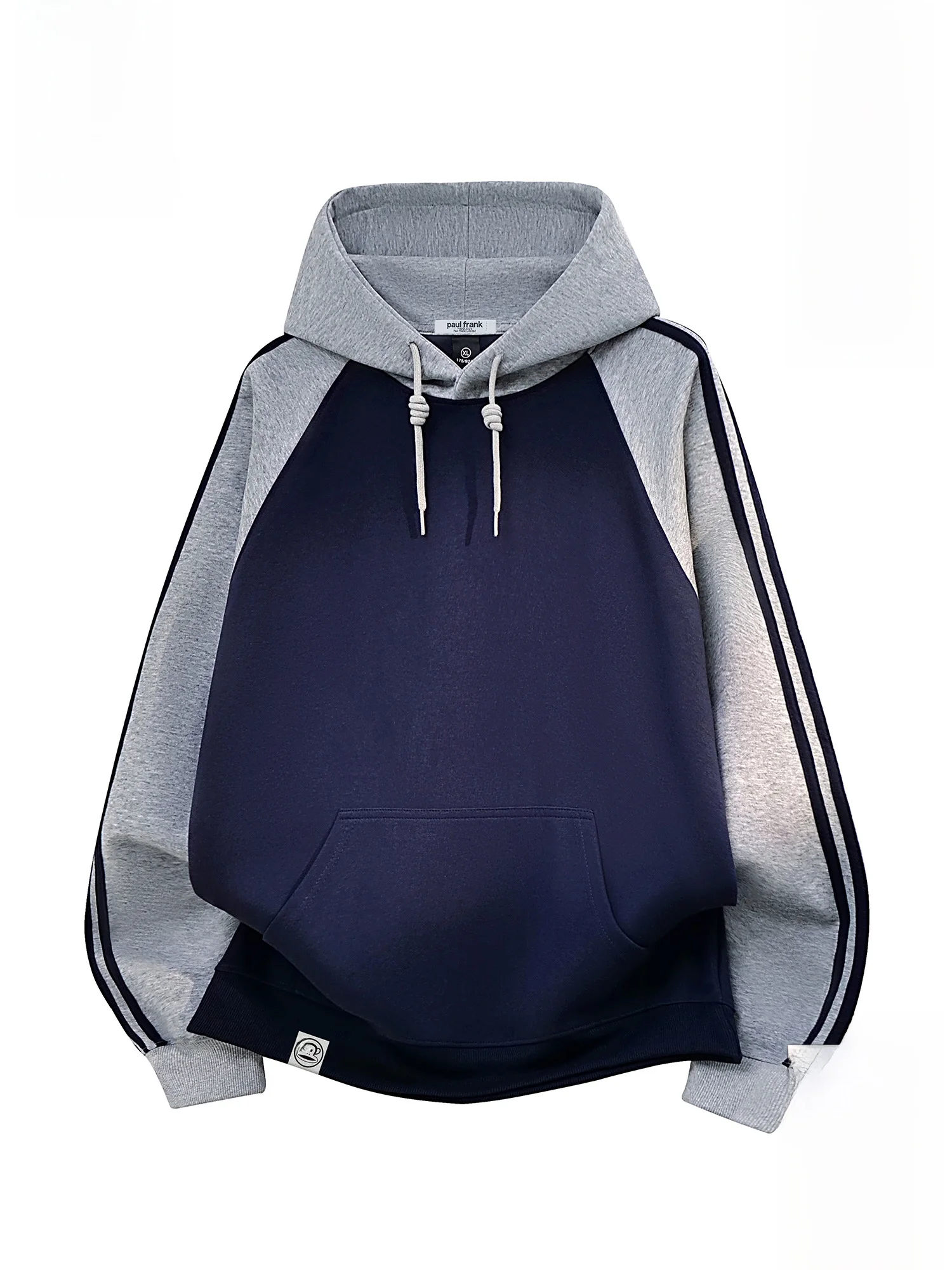 

PaulFrank Men's Fce Lined Hoodie Thiened Winter Sweatirt Casual Loose Fit Stripe Pattern Comfortable Cotton Blend