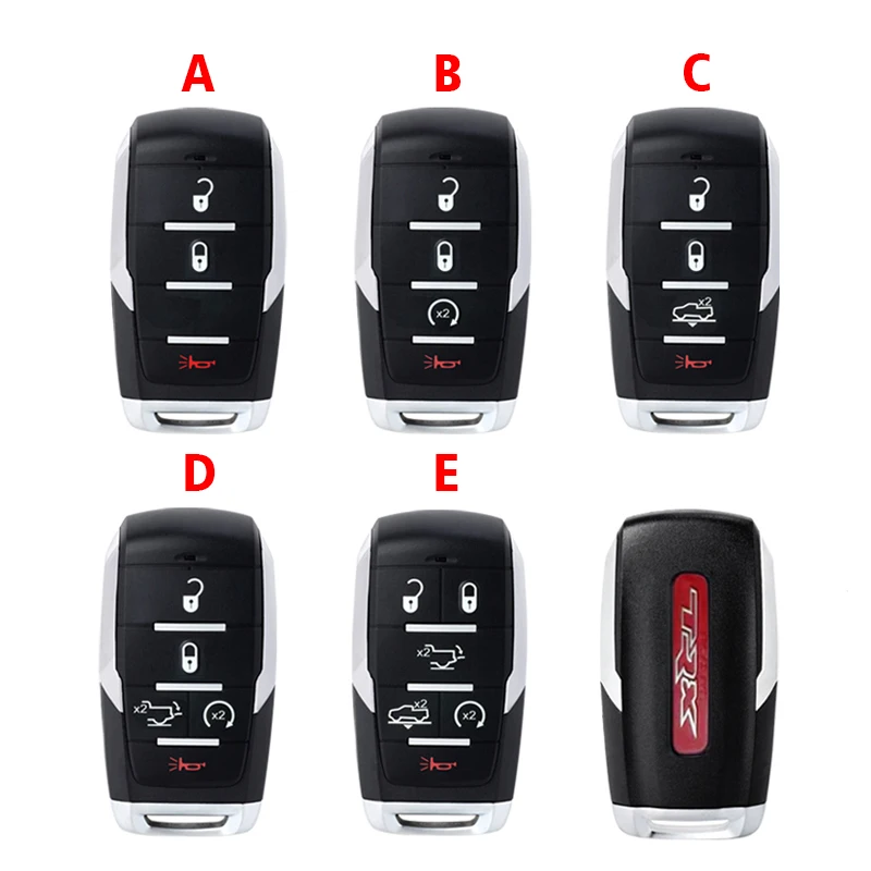 

For Dodge Ram TRX 2019+ 3/4/5/6 B Smart Prox Remote Key 433.92Mhz PCF7939M / HITAG AES / 4A Chip FCC ID OHT-4882056 CN087058