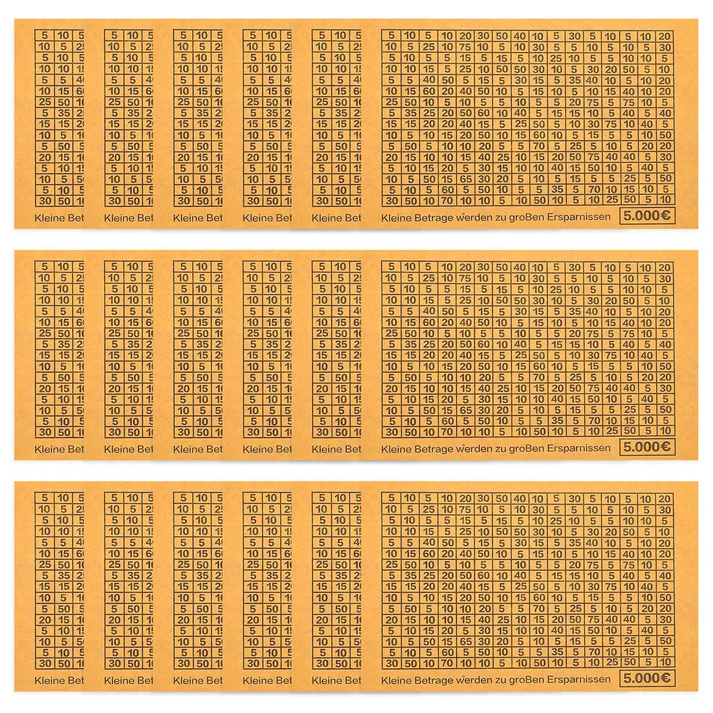 

50 шт., наклейки для экономии денег, листы для отслеживания, пронумерованные этикетки для коробки для экономии, органайзер для денежных банок, евро 5000