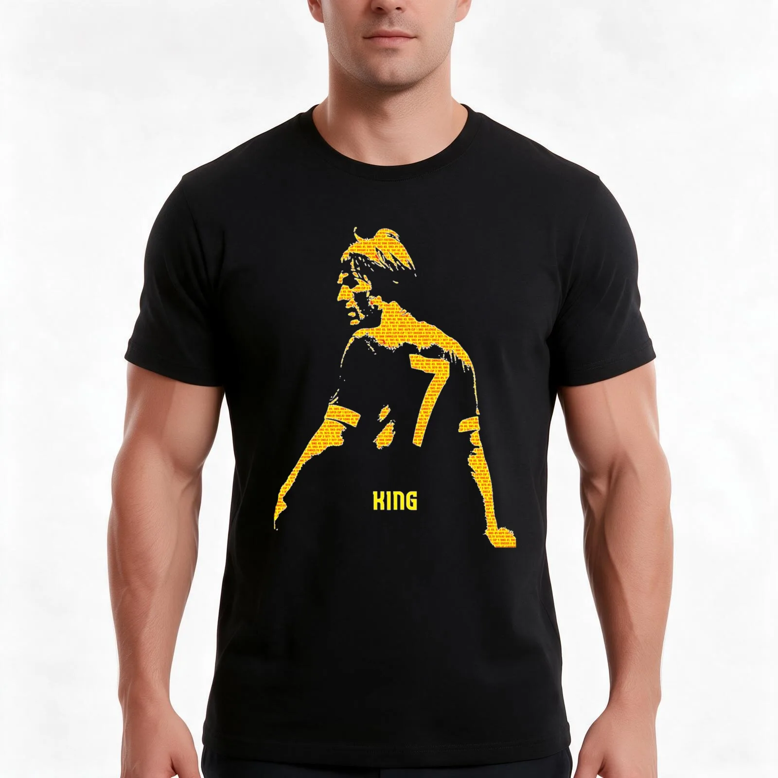 Kenny Dalglish T-Shirt Summer Casual Cotton Tee Oversized Streetwear Tops Vintage Graphic Print Loose Fit Short Sleeve