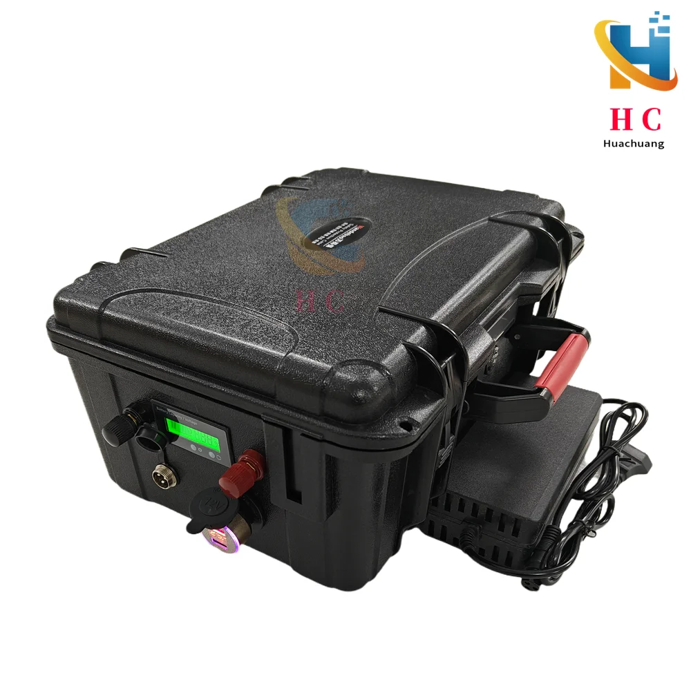 HC_12V 200Ah 100AH150AH 300Ah 400AH 500Ah 600Ah Lifepo4 batteria al litio bluetooth BMS Alimentatore per barca da pesca inverter