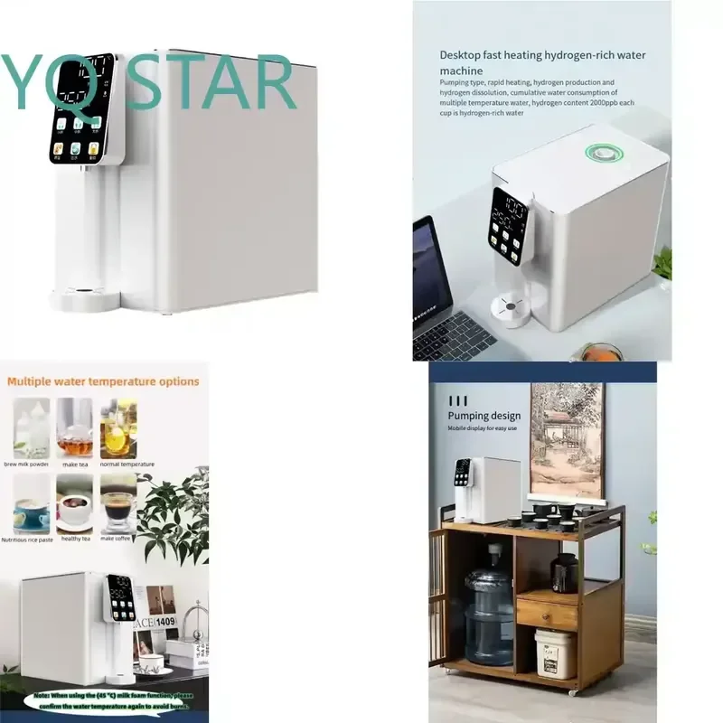 Desktop Hydrogen Rich Water Machine Smart Touch Electrolytic Water Purifier for Home Use Portable H2 Generator Alkaline