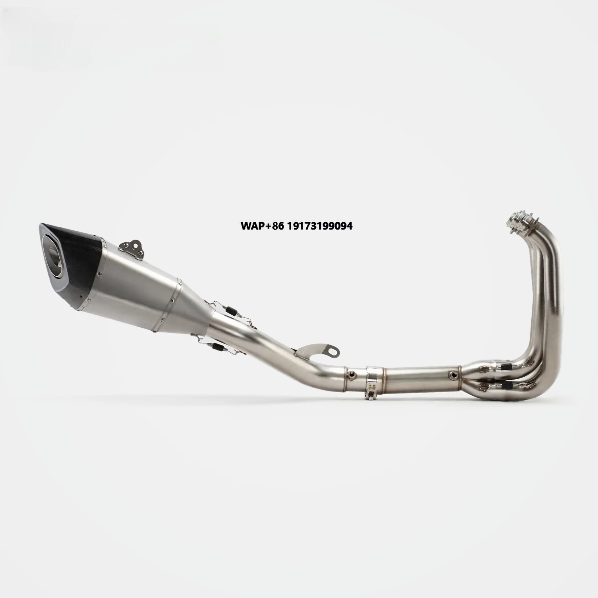 New Condition Matte Texture Stainless Steel Motorcycle Full System Exhaust Pipe for ZX-6R ZX-4R Supersport Motorcycle