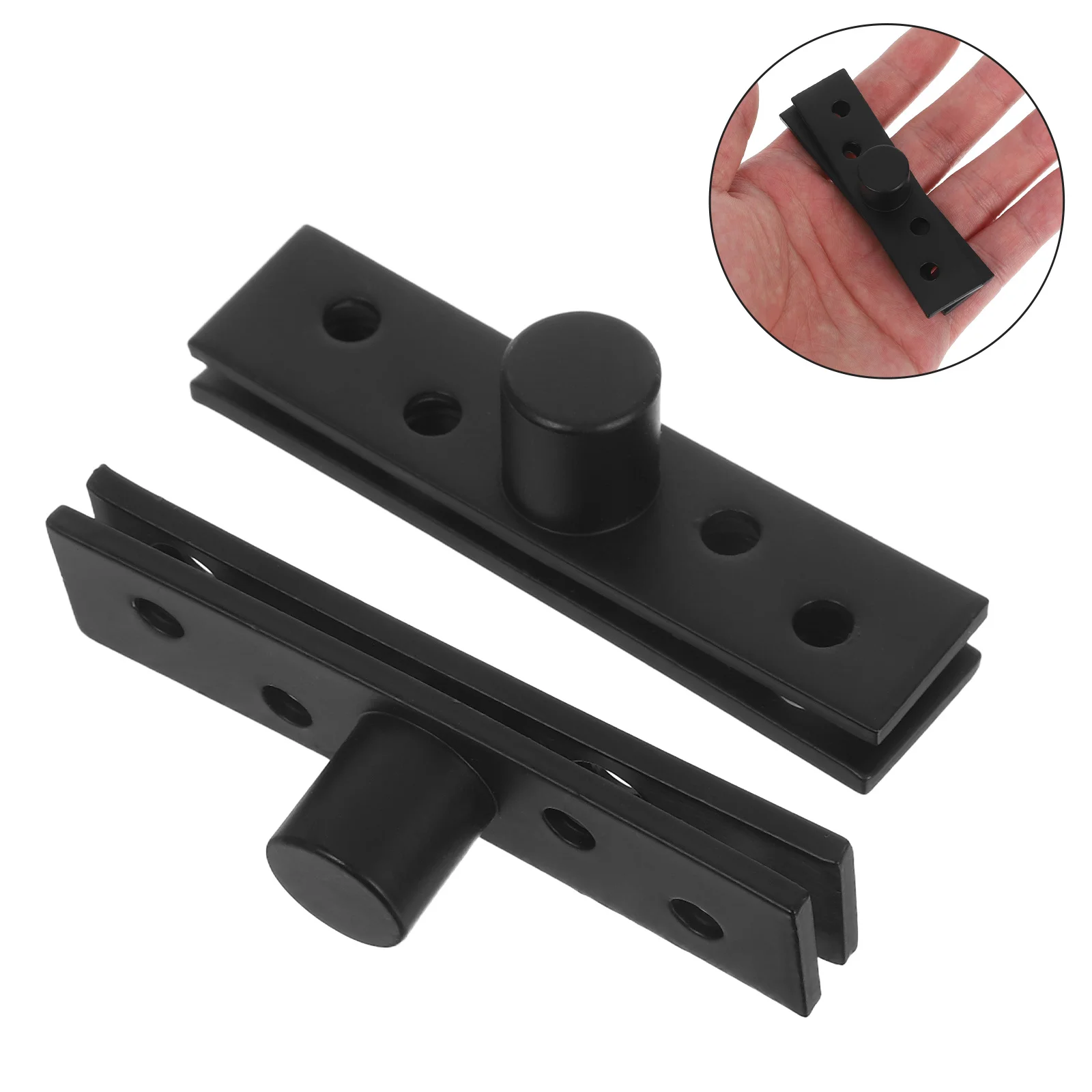 

4pcs Stainless Steel Hidden Pivot Hinge 360 Degree Rotation Concealed Door Hinge System Invisible Pivot Hardware For Kitchen