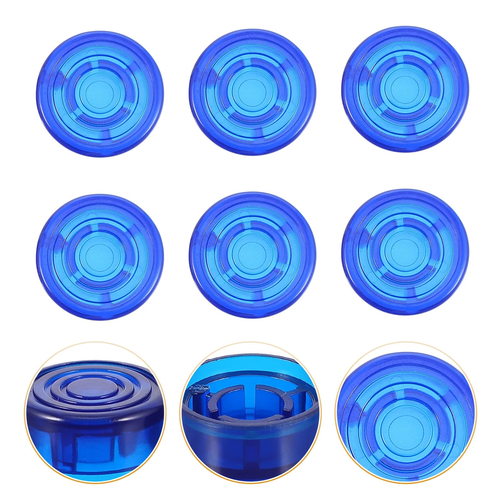

6 Pcs Effect Pedal Cap Caps Foot Knob Guitar Amplifier Accessories of Electric Top Hat
