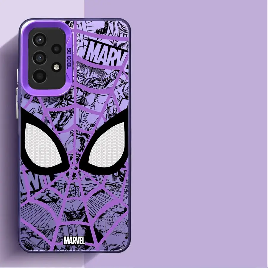 Marvel Sipiderman Logo Case for Samsung Galaxy A20 A51 A30 A50 A71 A03 A05 A21s A10 A03s A72 A73 4G Bumper Capa Cover image 5