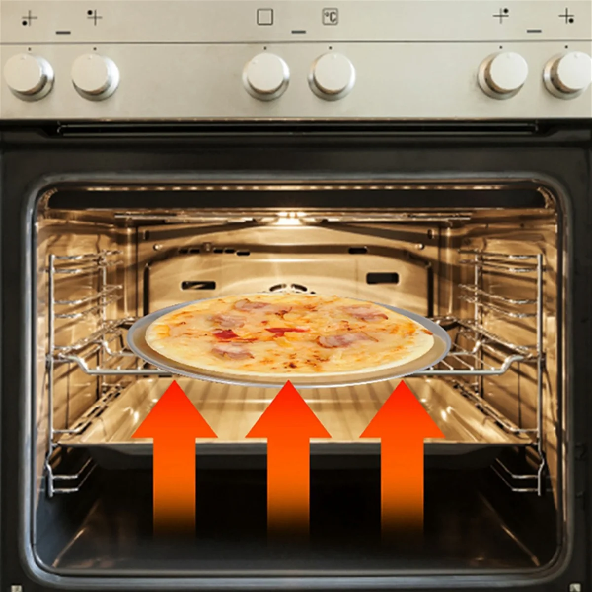 B60APizza Pan/Tray, Narrow Rim, Aluminum, 16 Inch