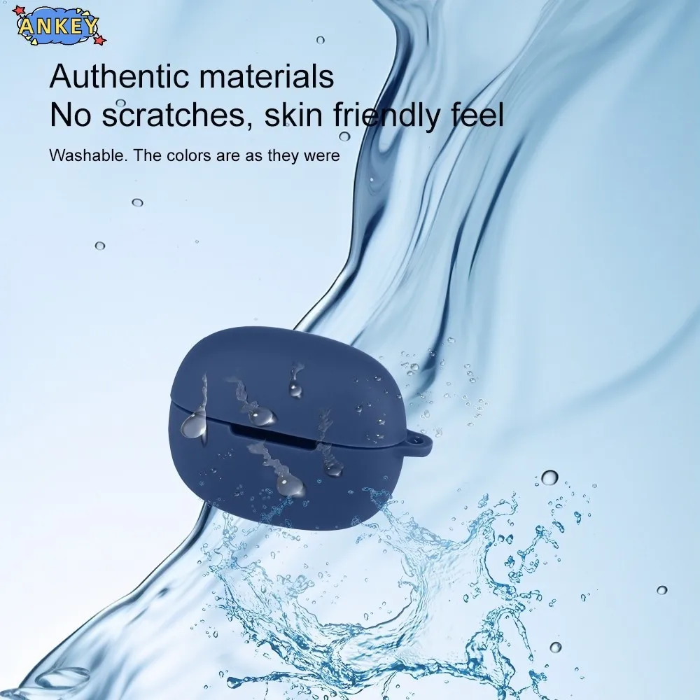 Compatible with Honor EarBuds X10 Lite Case Earphones Premium Silicone Cover Shockproof Accessible Charging Port with Hook
