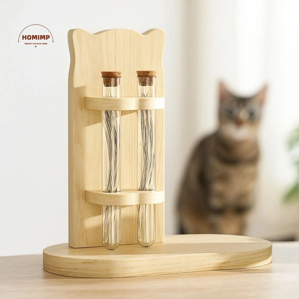 

Eco-Friendly Wooden Cat Hair Storage Box Durable Handmade Pet Memorial Ornament Dustproof Pet Ash Box For Pets Cats Dogs