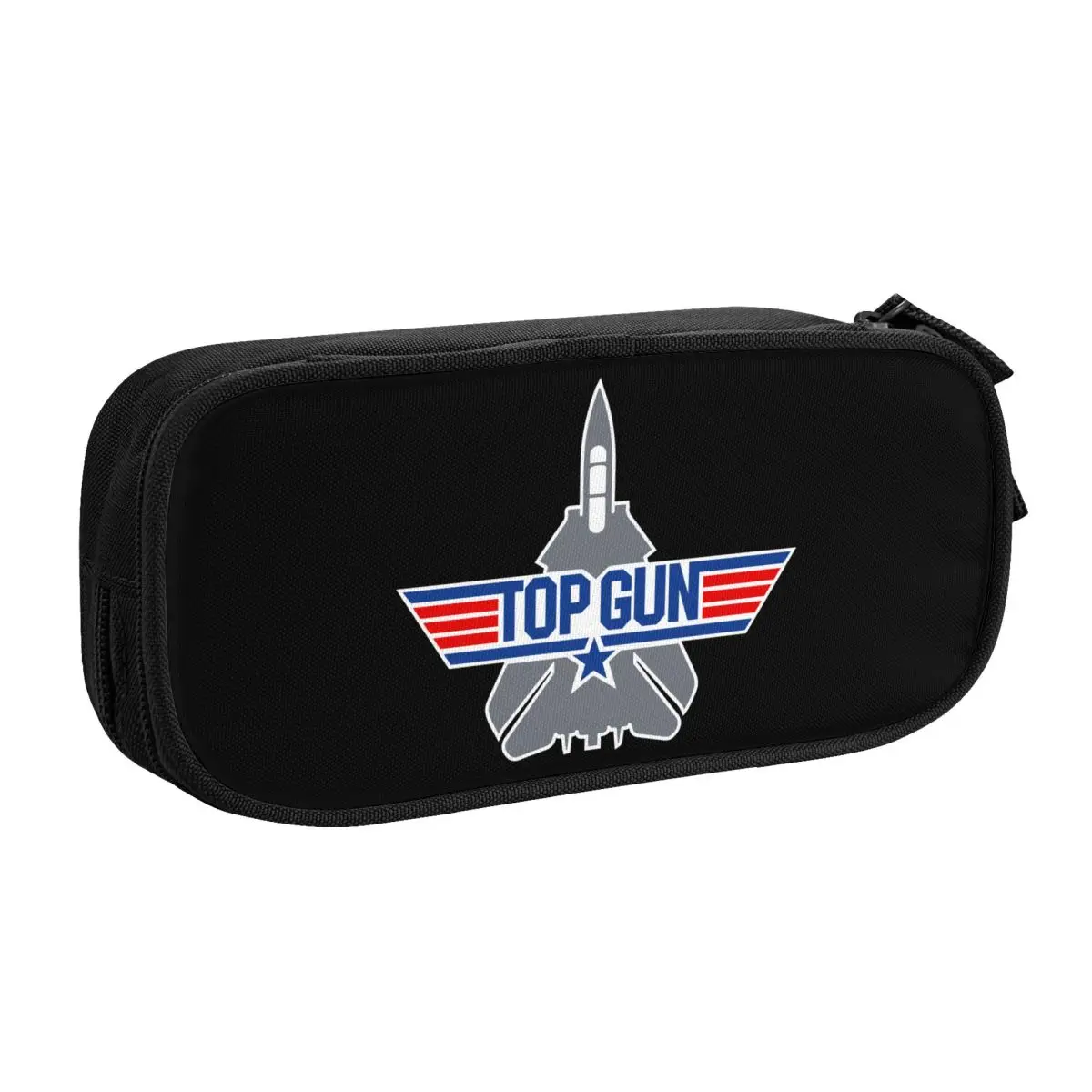 Custom Fighter Jets Top Gun Kawaii Pencil Cases Girl Boy Large Capacity Maverick Film Pencil Bag School Supplies