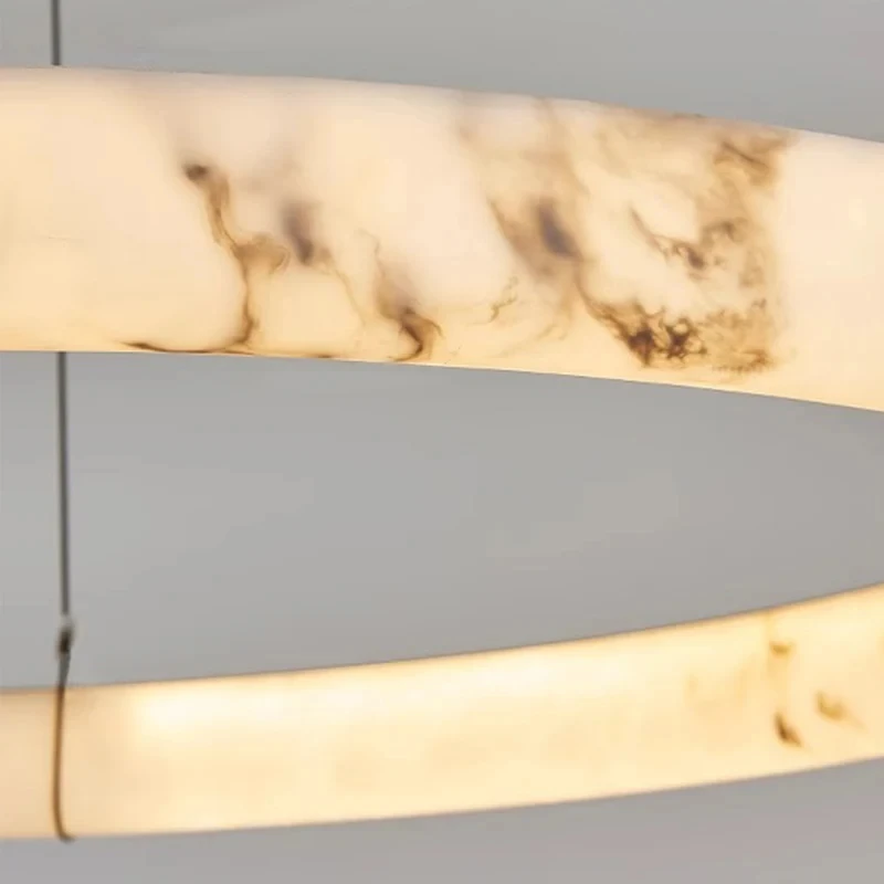 

Modern Spanish Marble Chandelier For Kitchen Island Dining Table Living Room Bedroom Luxury Round Hanging Lamp