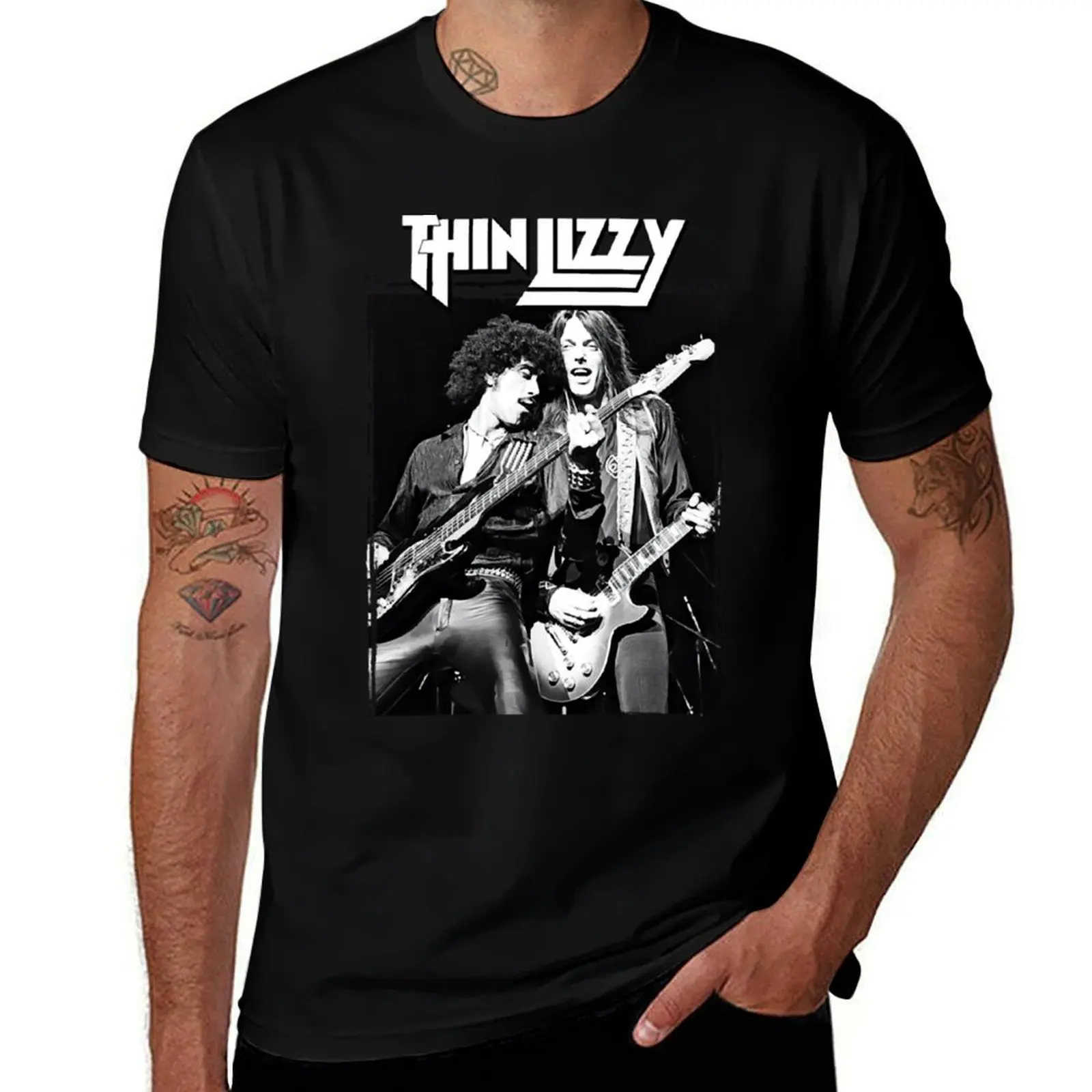 

THIN LIZZY T-Shirt for a boy blue archive topping customizeds funny t shirts men