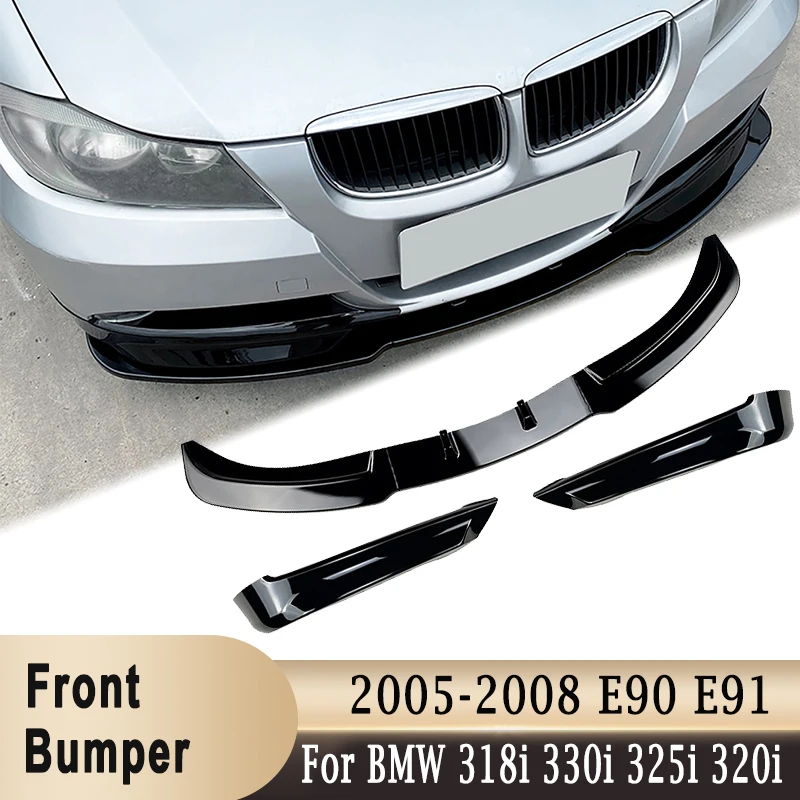 

Передний нижний бампер, спойлер, боковой угловой защитный чехол от царапин для BMW 3 серии E90 E91 4 двери 318i 320i 325i 330i 2005-2008