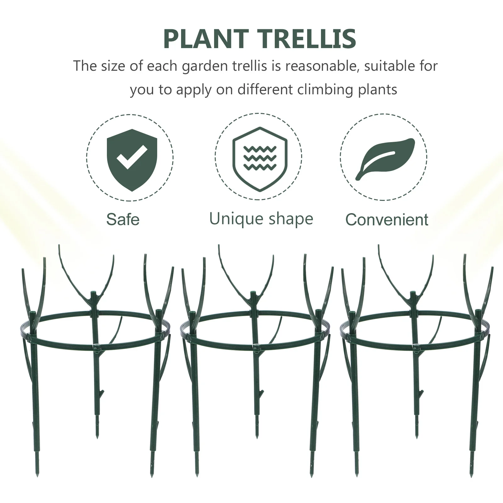 

Plant Trellis Detachable 3 Tiers Stackable Climbing Plant Support Rack Twig Trellis Garden Supplies Indoor Outdoor