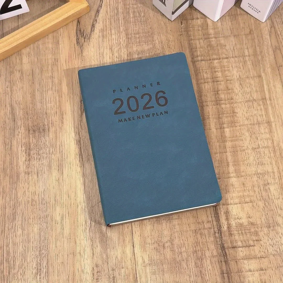 Ежедневник и журнал-календарь на 2026 год — прочный твердый переплет на 360 страниц, список дел |   Идеальный подарок для подростка на Новый год