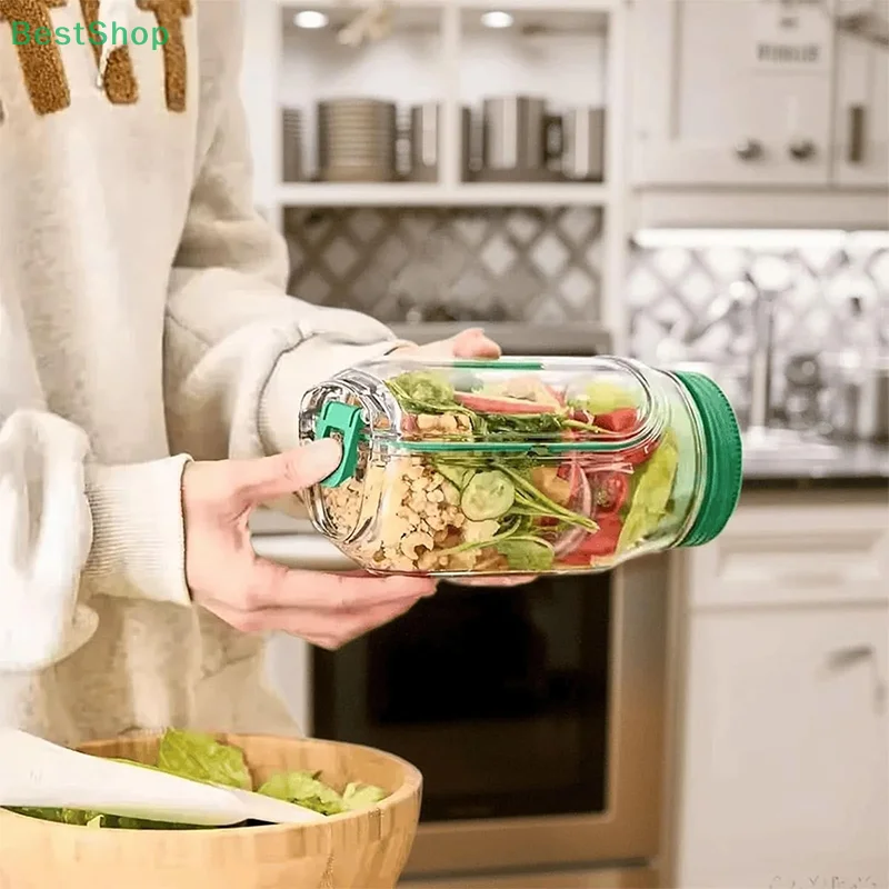 2026 الإفطار البلاستيك الفاكهة صندوق تخزين الفاكهة الفاصل صندوق سلطة هش الحاويات مانعة للتسرب البلاستيك سلطة قرنة الحاويات إبقاء الطازجة #3