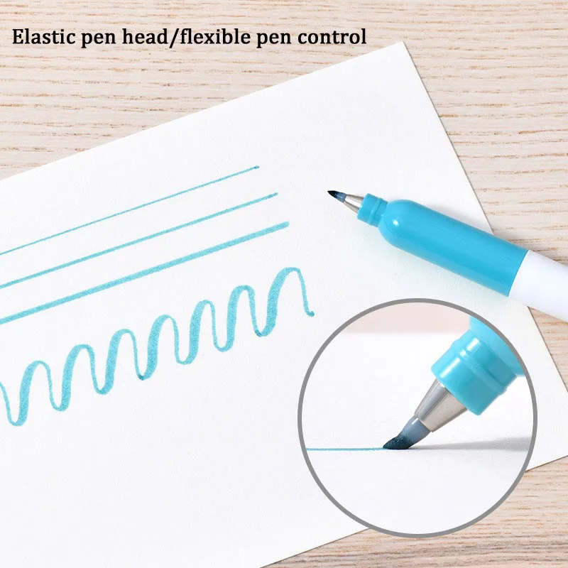 Kalor 28 Colors Beautiful Pen Touch Brush Soft Head Multi-Colored Hand Account Note Writing Greeting Card Soft Drawing Pen Art