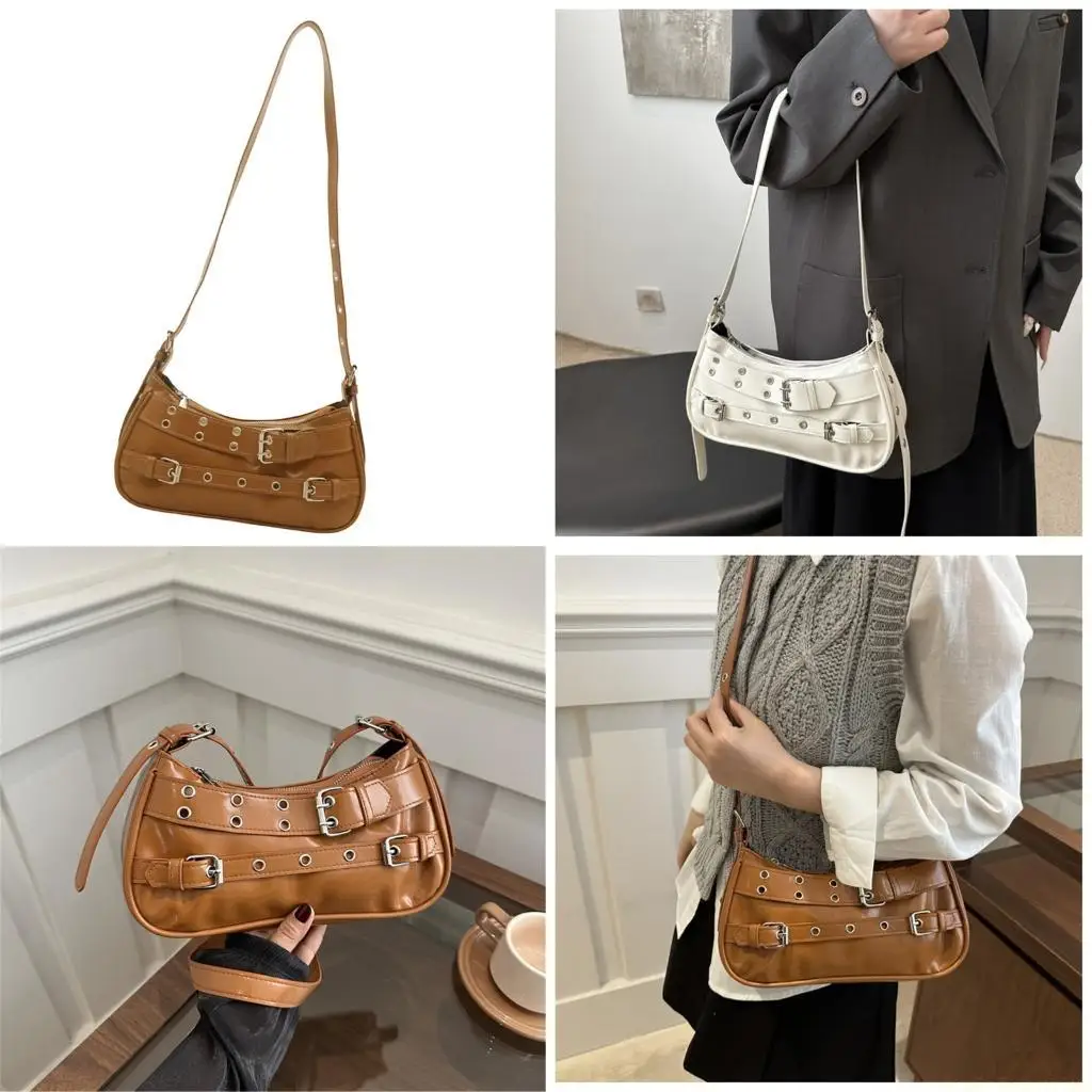 

X90D Women Underarm Purse Shoulder Bag Trendy Crossbody Bag PU Leather Commuting Bag