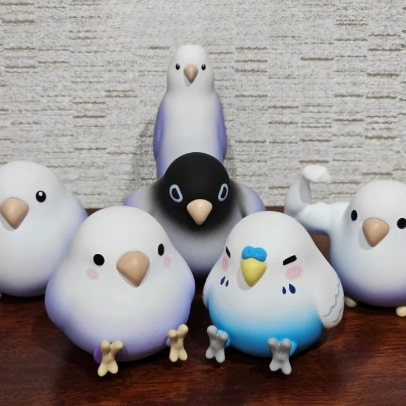 

New Genuine Bad Birdie 3 Figure Mini Taro Balls Bird Blind Box Toy Kawaii Cartoon Room Desktop Decoration Model Collection Gift