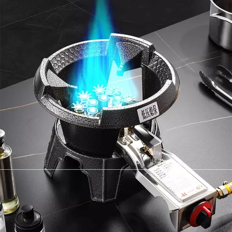#Low-pressure Fierce Fire Gas Stove Commercial Single-hole Liquefied Gas Burner for Hotel Restaurant Energy-saving Gas Cooktop