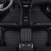 Stripe Style Car Floor Mats for BMW X5 E53 1999-2006 E70 F15 G05 2018-2025 Car Accessories Artificial Leather