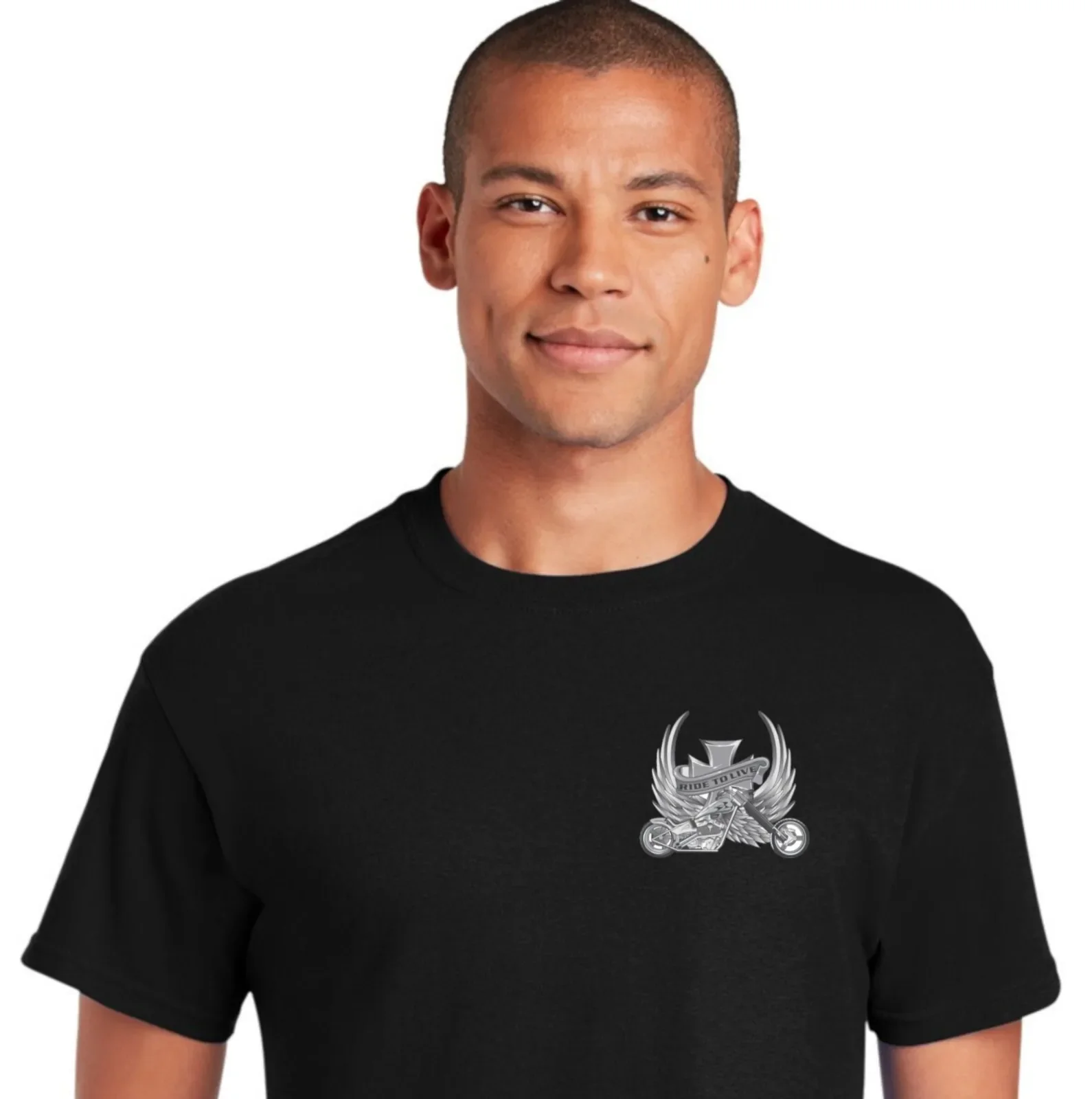 Old School Custom Chopper Classic Motorcycle Biker T-Shirt 100% Cotton O-Neck Short Sleeve Summer Casual Mens T-shirt Streetwear