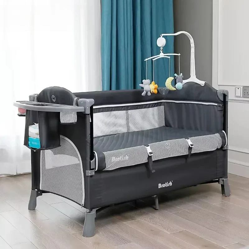 

IMBABY кровать для новорожденных, многофункциональная детская кроватка, складная детская кроватка с подгузниками, колыбель для кроватки, двухэтажная