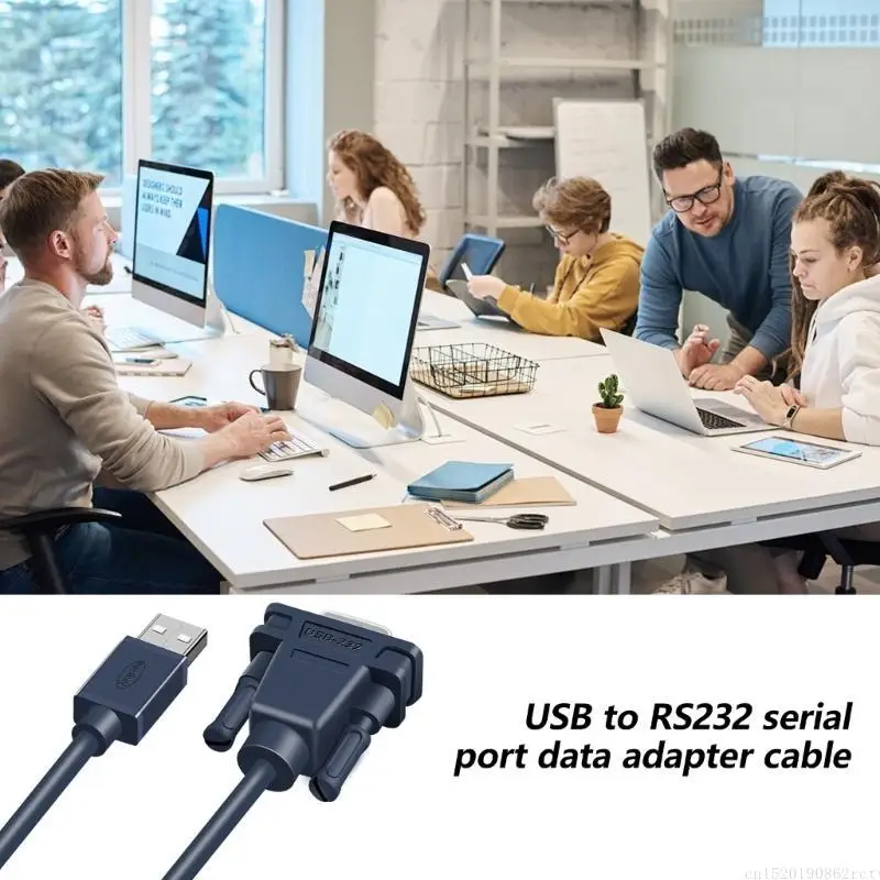 D5BB USB To RS232 DB9Pin Serial Adapter Cable Support For Digital Devices Connection