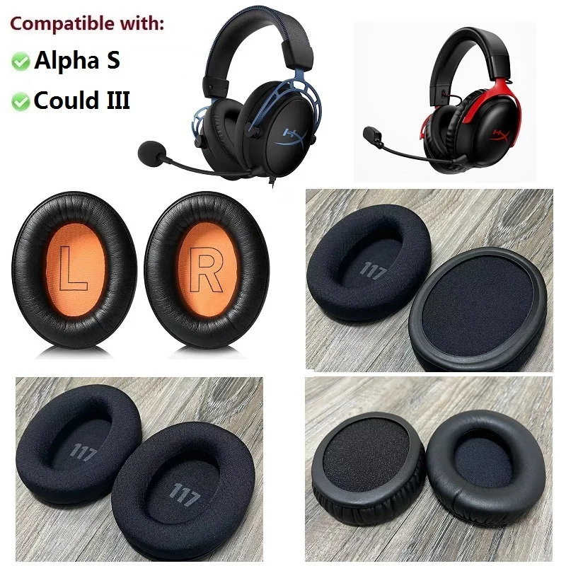 Ear Pads For Hyperx Alpha S,Could III Could 3 headphone replacement high qualitly larger earmuff ear pillow ear cushions