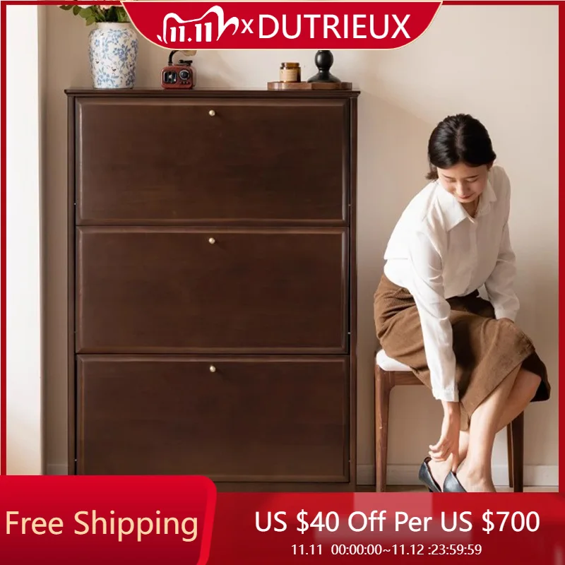 

Wooden Big Size Shoe Cabinet Salon Events Save Space Minimalist Luxury Relaxing Shoe Shelf Organizer Gabinete Home Decoration