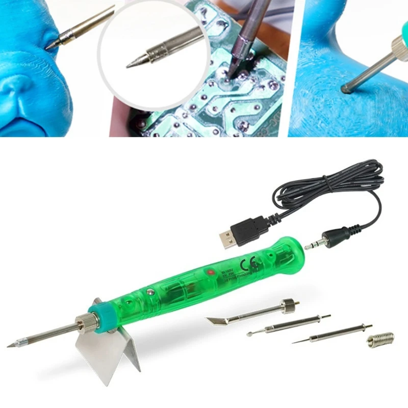 Low Power Consumption Electric Soldering Iron Portable 3D Print Finishing Tool USB 5V Repair Tool Soldering Iron Pen