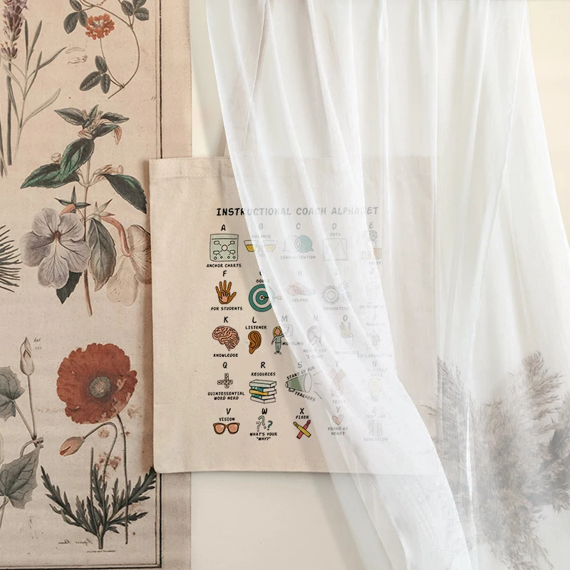 تعليمات مدرب التقدير نمط قماش حمل حقيبة التعليمية المدرب حقيبة تسوق تعليمات مساعد هدية المعلم الهدايا