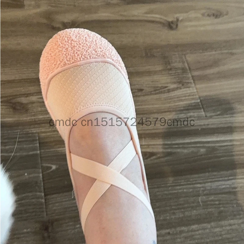 Indoor Anti Slip Sports Ballet Shoes, Jumping Exercises, Elastic Soft Soled Dance Shoes, Shock-absorbing, Breathable, Lightweigh