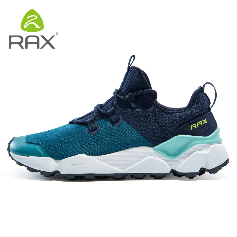 RAX-zapatos impermeables de cuero de gamuza para hombre, calzado de senderismo con amortiguación, transpirable, para exteriores, Viajes