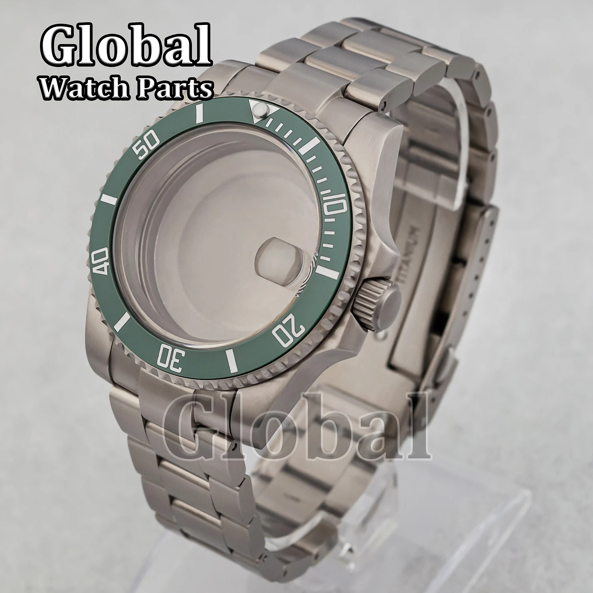 Titanium ETA2824 Case Strap for SUM GMT Modification Replacement Watch Parts 10ATM Waterproof Case Fit NH35/NH36 Movement