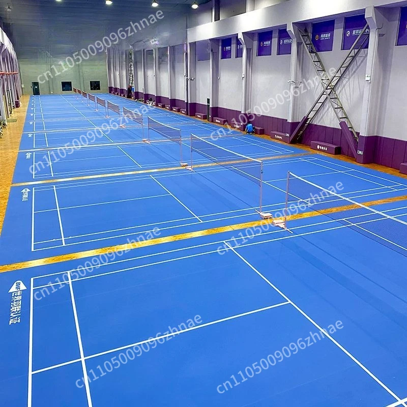 Badminton court floor mat indoor retrac    pvc plastic sports floor volleyball tennis hall special