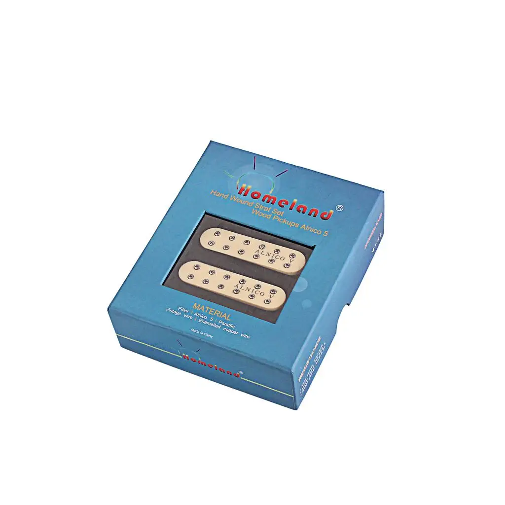 Humbucker Pickup Set Alnico V Cream Color Copper Material Electric Guitar Parts for Pickup for Classical Guitar