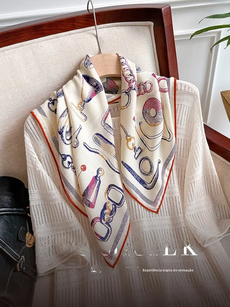 autumn-winter-new-sle-2025-silk-wool-scarf-women-faion-design-warmth-versatile-silk-hair-scarf-oulder-wrap-geometric-pa