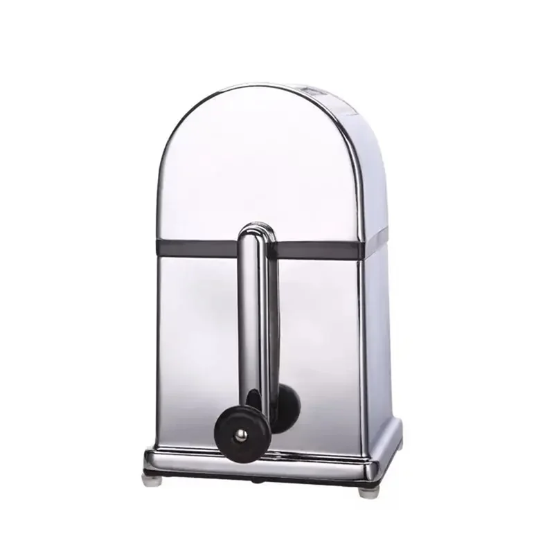 

ABFI Ice Block Breaking Machine Mini Ice Crusher Shaver Chopper Manual Snow Cone Smoothie Maker Mud Blender