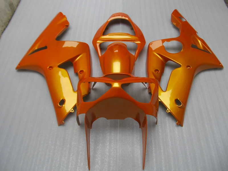 

Новый индивидуальный комплект обтекателей из АБС-пластика для Kawasaki Injection NINJA ZX 6R 2003 2004 zx6r 03 04, полностью золотой пластиковый комплект обтекателей 21