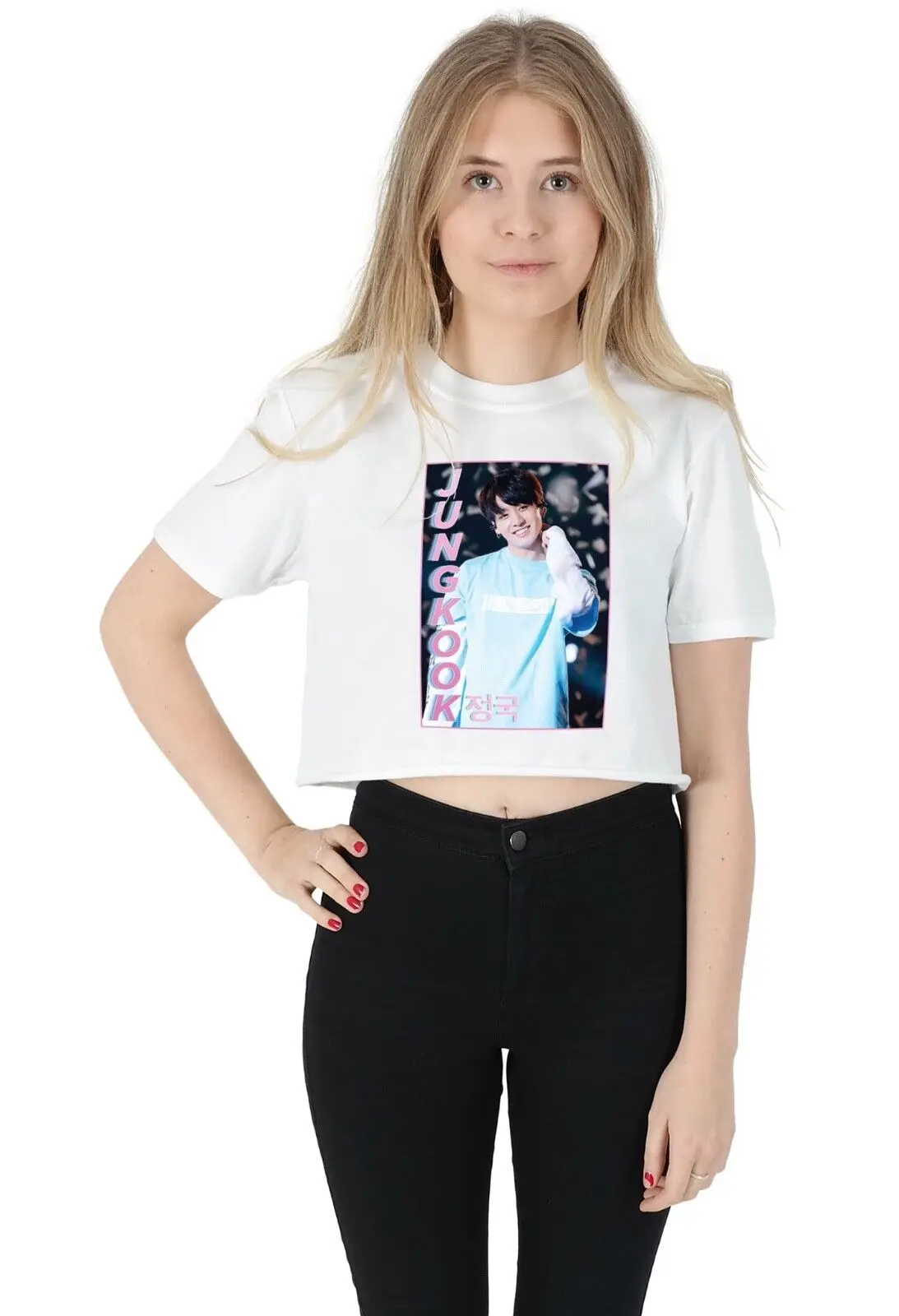 Jungkook Homage Crop T shirt Top Cropped Kpop Kookie Jungshook