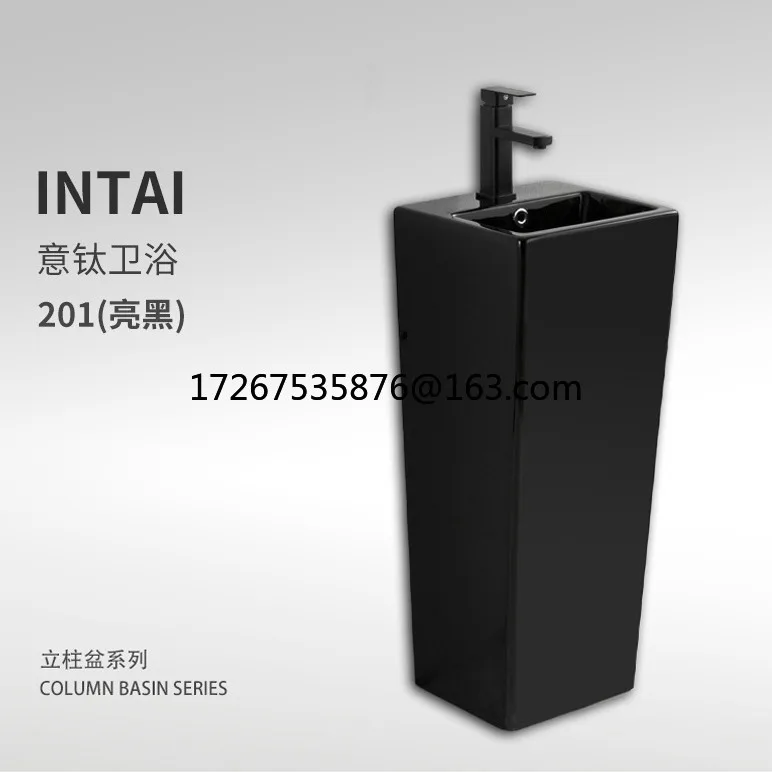 

Column Basin Balcony Courtyard Outdoor Washbasin Simple Washbasin Ceramic Integrated Column Basin Washbasin