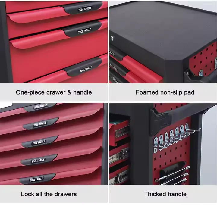 Customized/wholesale SPCC Tool Cabinet Tool Trolley with Drawers in Office and Household