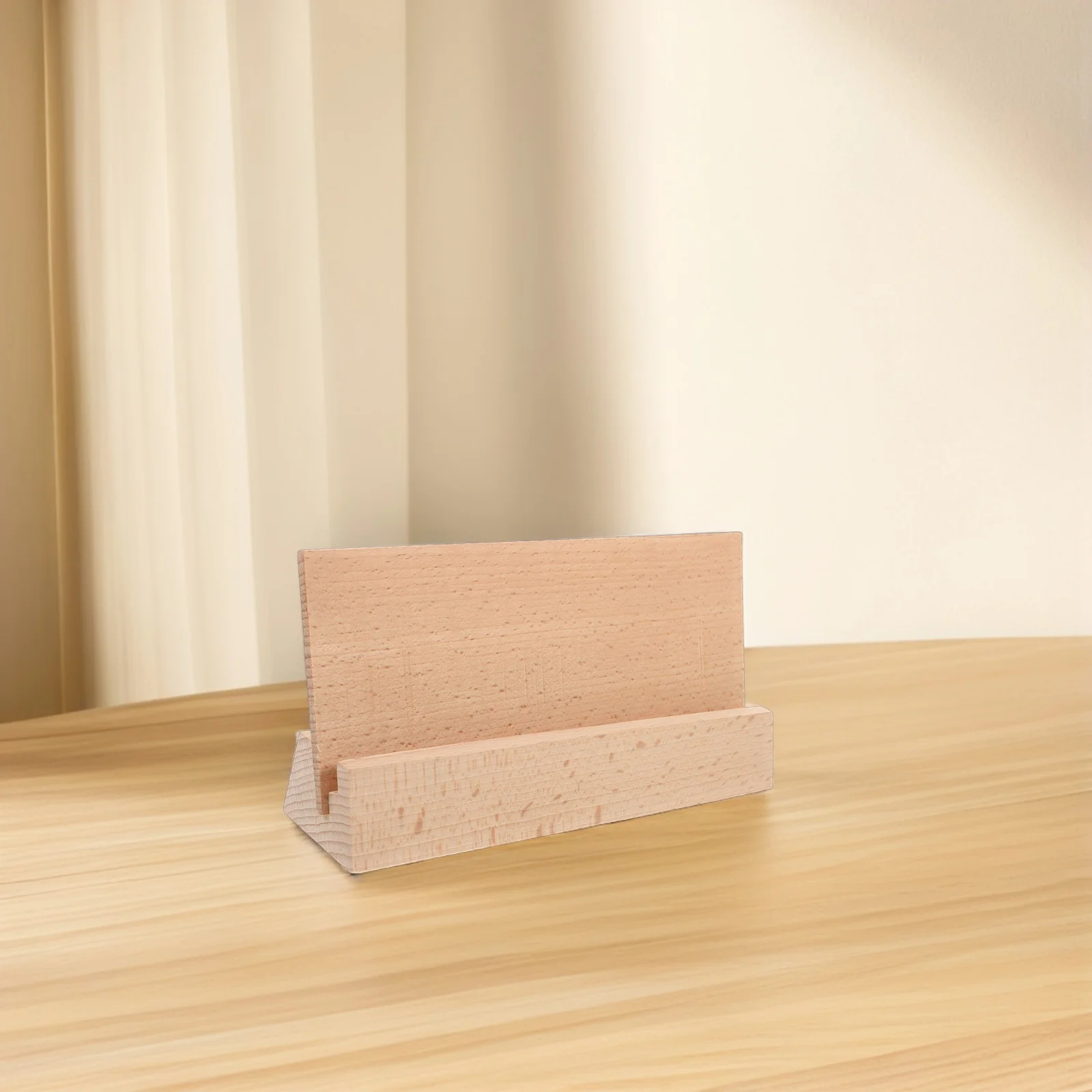 

Деревянная настольная подставка для календаря, основание из натурального дерева, держатель для заметок, держатель для карточек с фотодисплеем для офиса, дома, рабочего стола