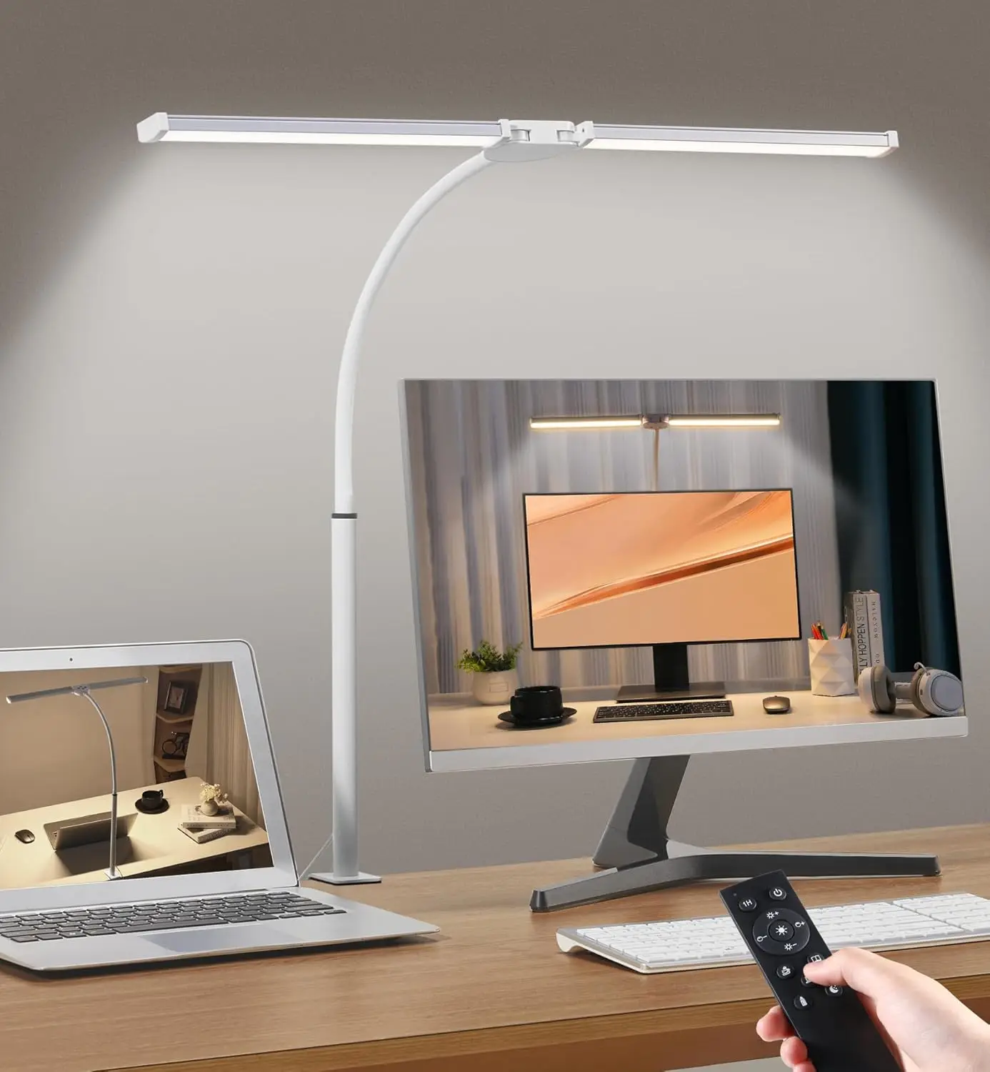 

Adjustable LED Desk Lamp for Home Office - Eye-Care Architect Light with Clamp Flexible Gooseneck 25 Lighting Models
