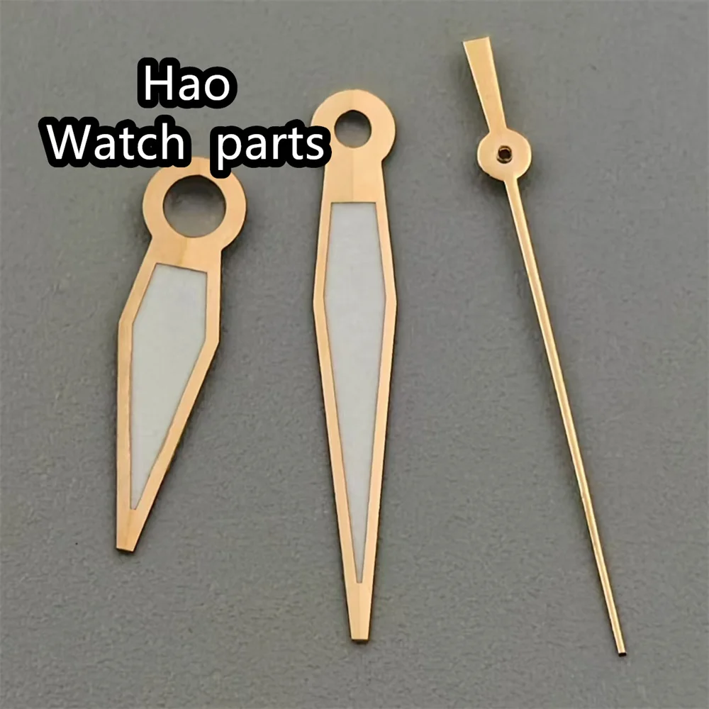 BLIGER Watch Hands Gold Rose Gold Green Hands C3 Green Luminous Fit NH35 NH36 Movement