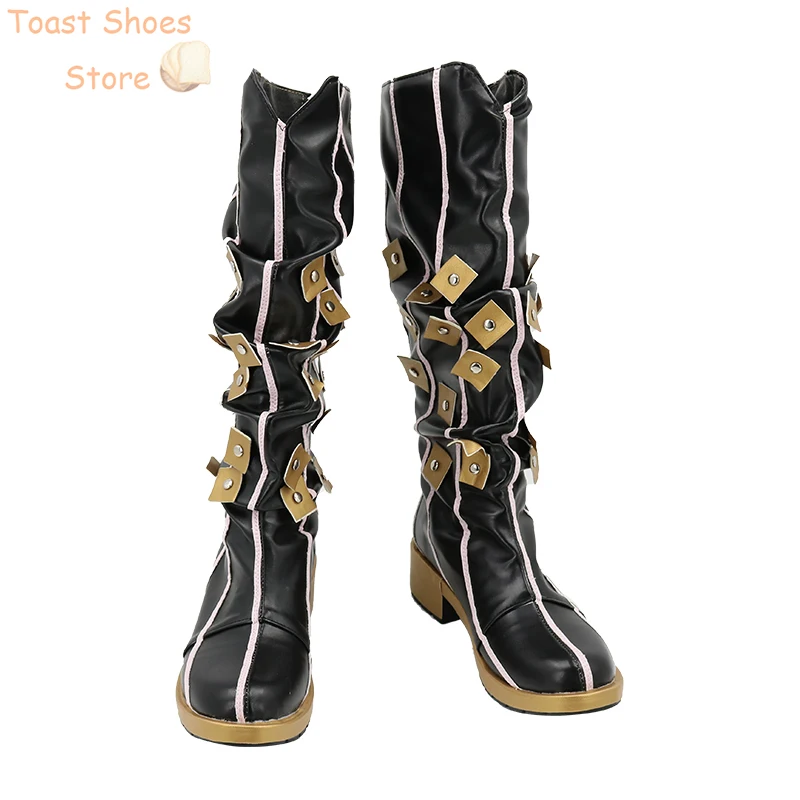 Anime Jojo'sbizarreadventure Jolyne Cujoh Cosplay Schoenen Halloween Carnaval Laarzen Anime Pu Lederen Schoenen Kostuum Prop