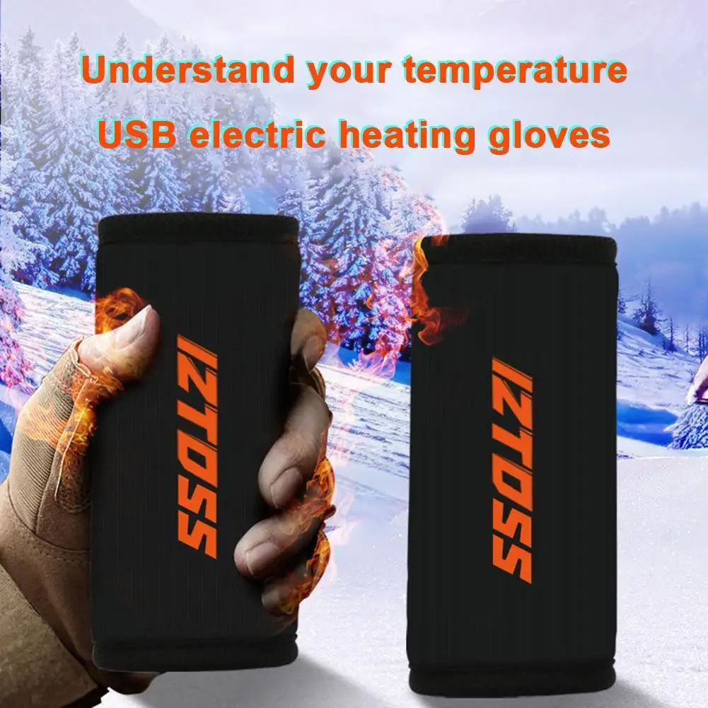 

Handlebar Heater Cover USB Temperature Control Heated Motorcycle Handlebar Grips 15W Anti Slip Warmer Electric Heated Grip Cover