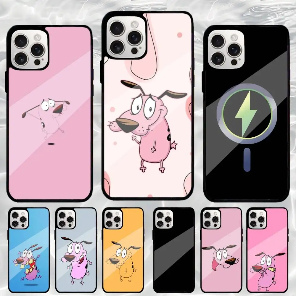 

D-Dog Court The C-Cowardly Phone Case For iPhone17,16,15,14,13,12,11 Plus,Pro Max Magnetic For Magsafe Wireless Charging